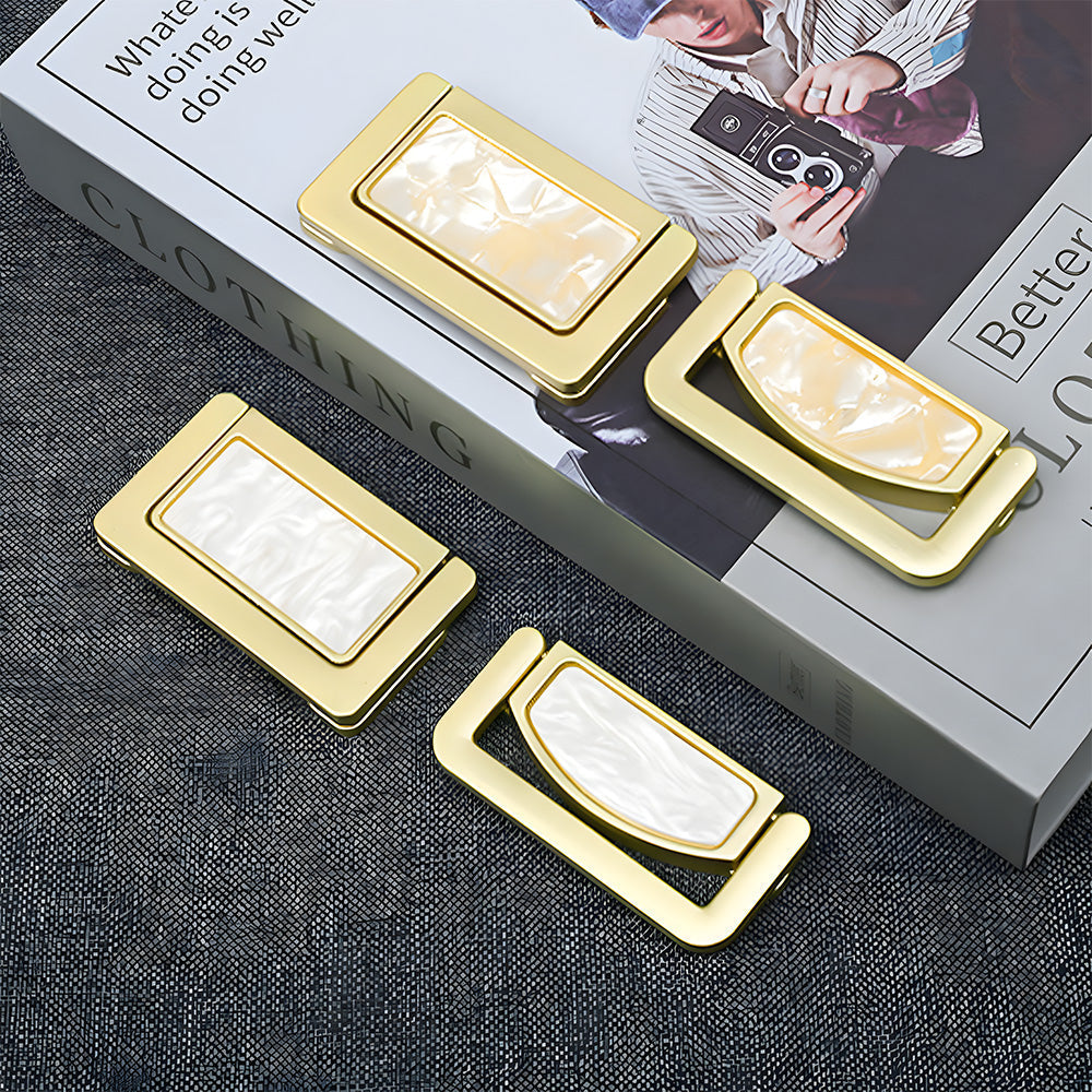 Elegant Invisible Gold Ring Zinc Alloy Wardrobe Drawer Handle