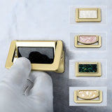 Elegant Invisible Gold Ring Zinc Alloy Wardrobe Drawer Handle