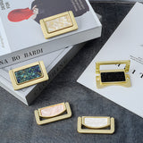 Elegant Invisible Gold Ring Zinc Alloy Wardrobe Drawer Handle