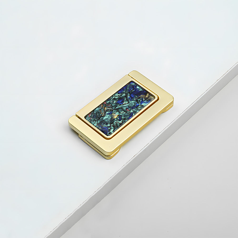 Elegant Invisible Gold Ring Zinc Alloy Wardrobe Drawer Handle