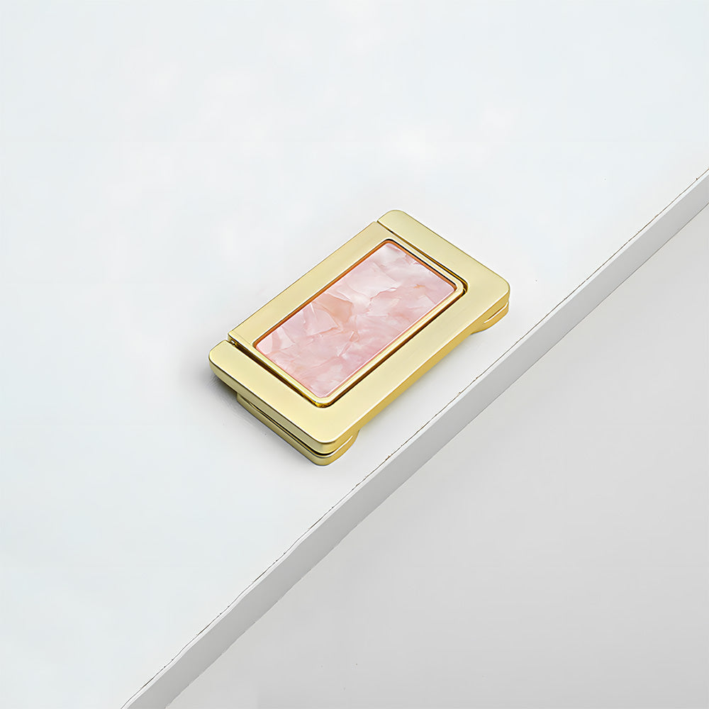 Elegant Invisible Gold Ring Zinc Alloy Wardrobe Drawer Handle
