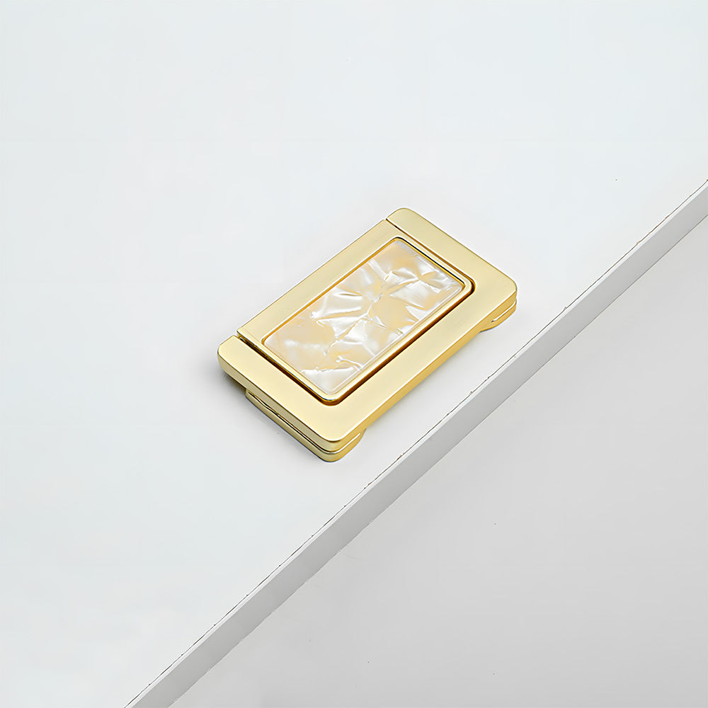 Elegant Invisible Gold Ring Zinc Alloy Wardrobe Drawer Handle
