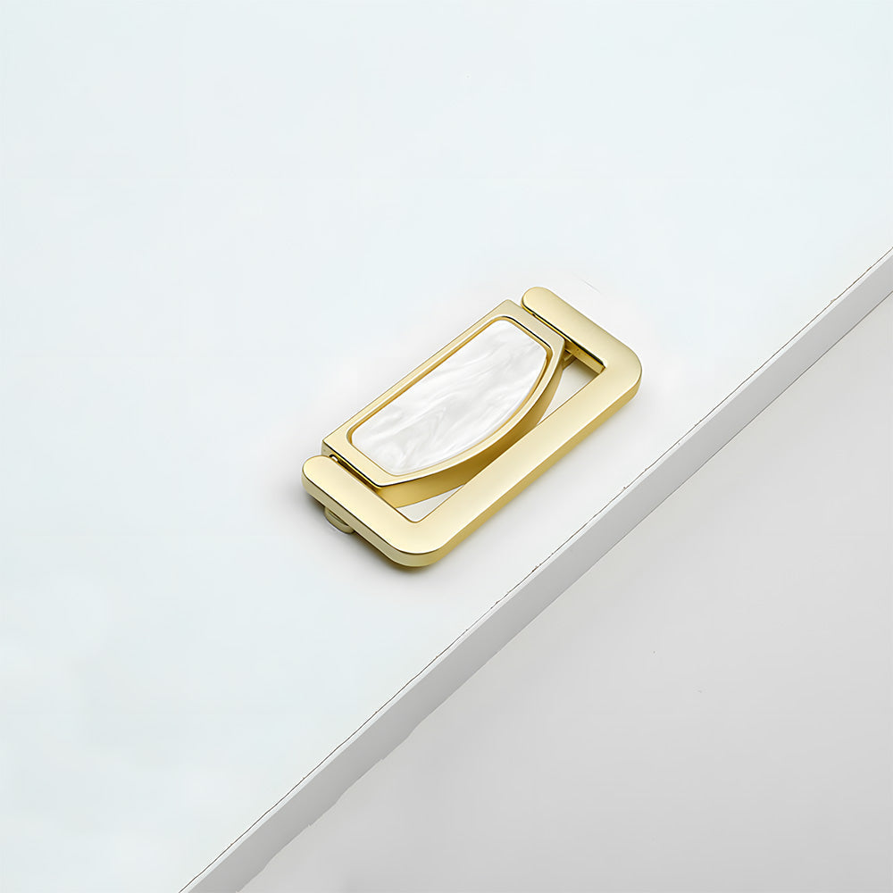 Elegant Invisible Gold Ring Zinc Alloy Wardrobe Drawer Handle