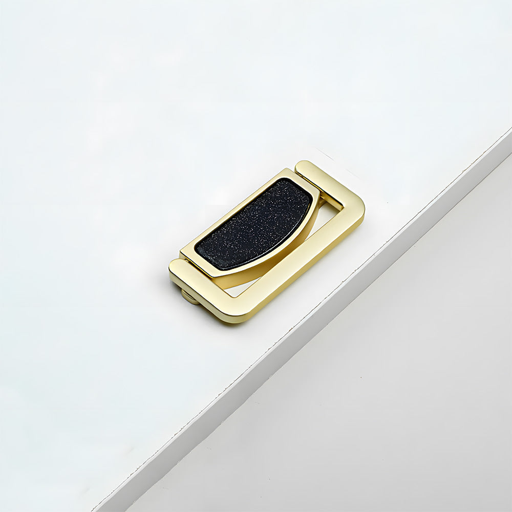 Elegant Invisible Gold Ring Zinc Alloy Wardrobe Drawer Handle