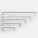 Brushed Nickel Square Hardware for Kitchen Cabinets