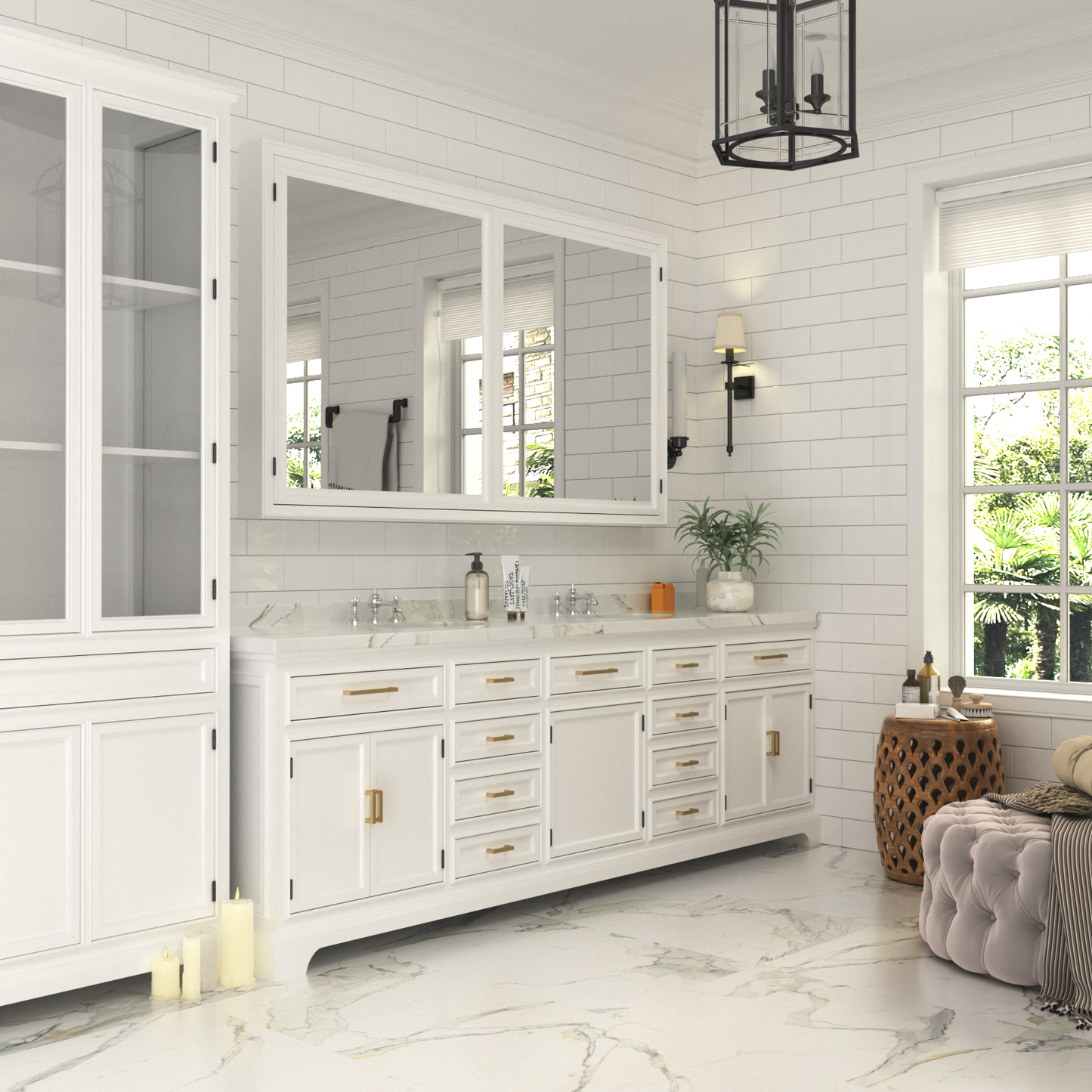 Champagne Bronze Square Cabinet Pulls for Kitchen