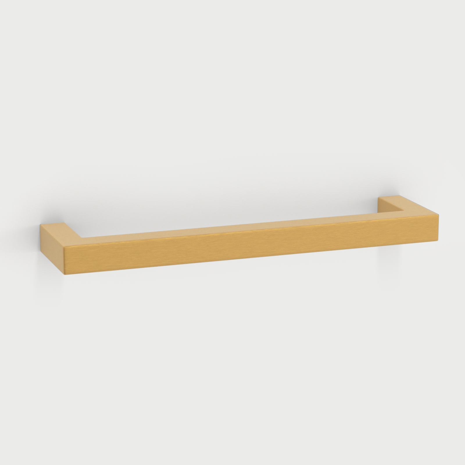 Brushed Brass Kitchen Handles Square Drawer Pulls