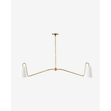 Jonas Linear Chandelier — Long Table Ceiling Light with Warm Distributed Glow