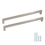Brushed Nickel Square Hardware for Kitchen Cabinets
