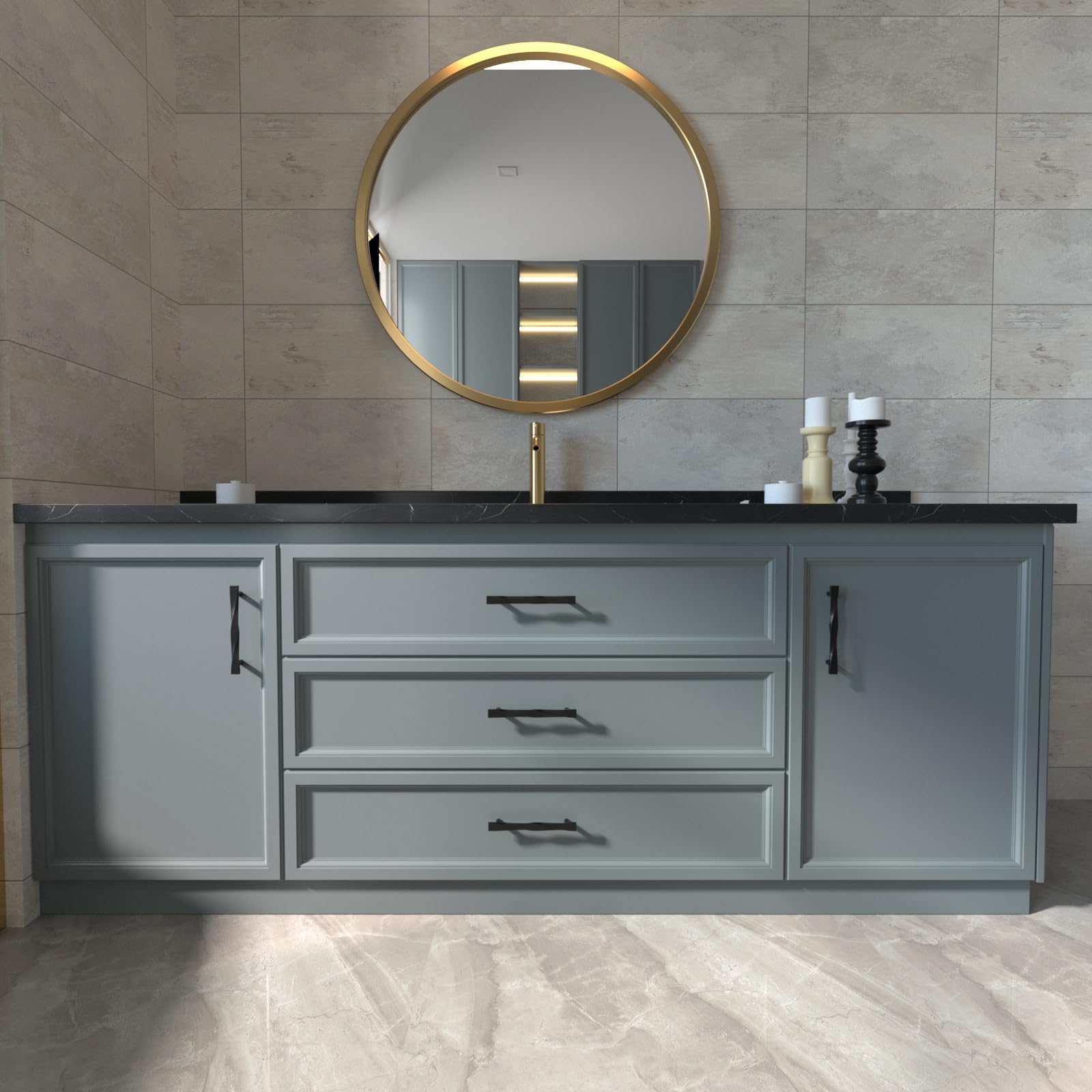 Solid Zinc Alloy Drawer Pulls for Bedroom Cabinet Dresser Doors