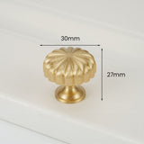 Solid Brass Furniture Hardware Single Hole Knobs