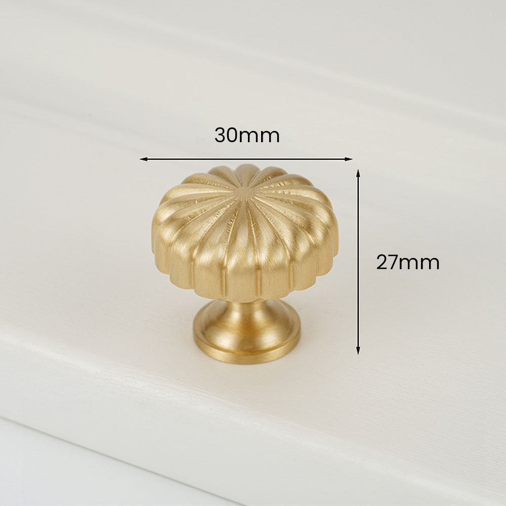 Solid Brass Furniture Hardware Single Hole Knobs