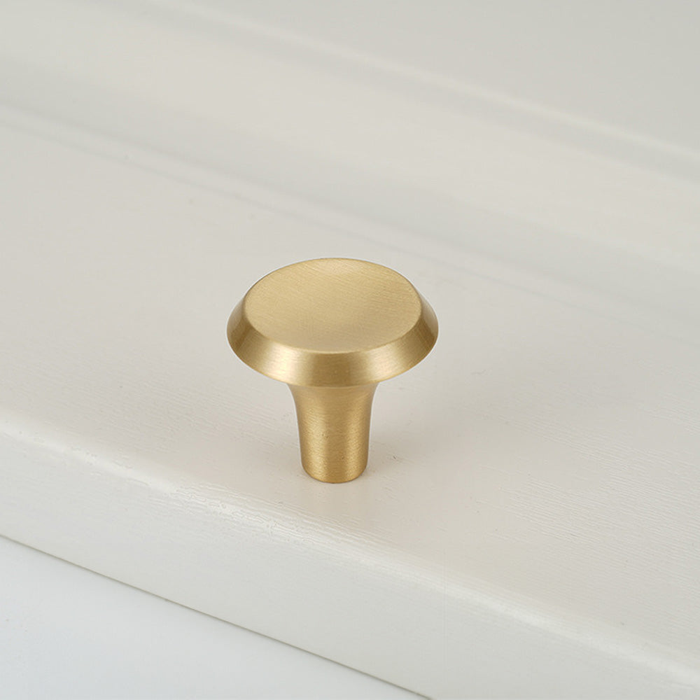 Solid Brass Furniture Hardware Single Hole Knobs