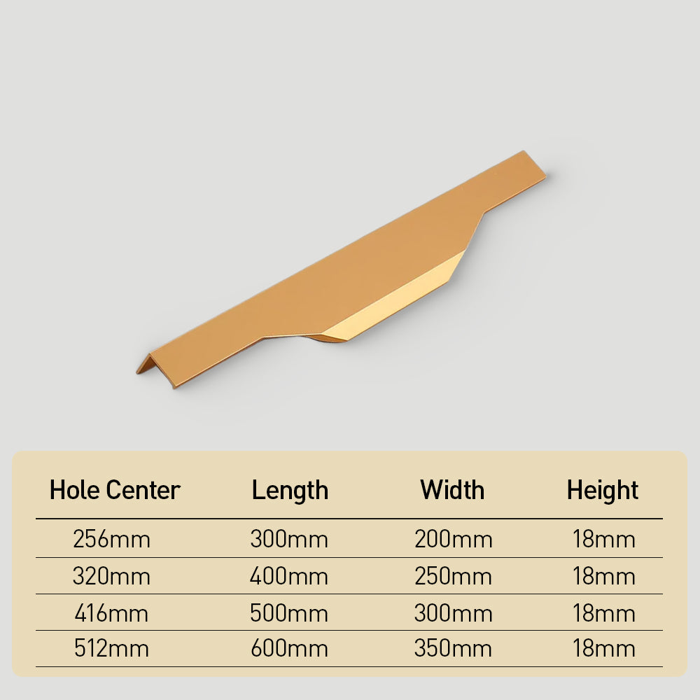 Stylish Simple Wardrobe Door Fingertip Edge Handles