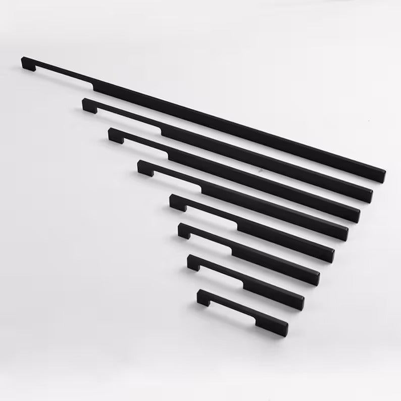 Solid Aluminum Alloy Modern Slimline Gold Cabinet and Drawer Handles