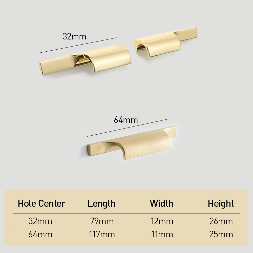 Modern Simple Side Wardrobe Door Handle