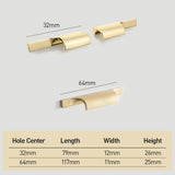 Modern Simple Side Wardrobe Door Handle