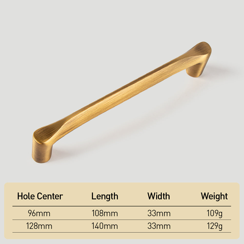 Contemporary Brass Kitchen Cabinet Handles