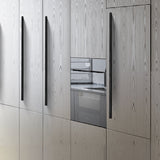 Matte Black Aluminum Alloy Kitchen Hardware Drawer Handles