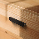 Matte Black Aluminum Alloy Kitchen Hardware Drawer Handles