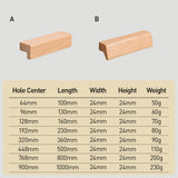 Natural Wood Lucky 7 Cabinet Handles