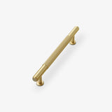 Modern Solid Brass Striped Bar Cabinet and Drawer Pulls