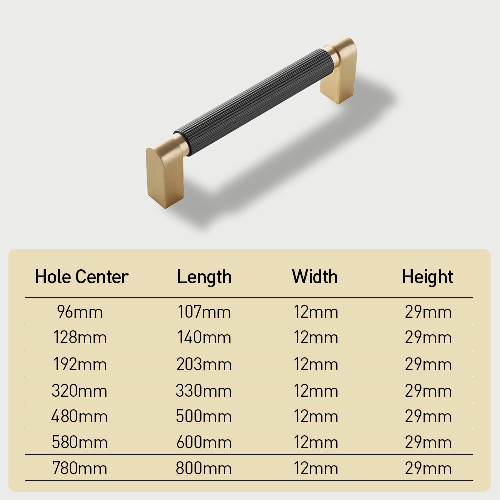 Two-Color Splicing Aluminum Alloy Cabinet Handles