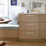 Brushed Nickel Square Hardware for Kitchen Cabinets