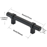 Matte Black Cabinet Handles  for Kitchen and Bathroom