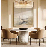 Lattice Glass Round Chandelier 37″ - View 6