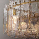 Lattice Glass Round Chandelier 37″ - View 7