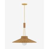 Laudine Wicker Pendant — Woven Hanging Light with Warm Dappled Glow