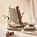 Stylish and Durable Walnut Brass Cabinet Handles