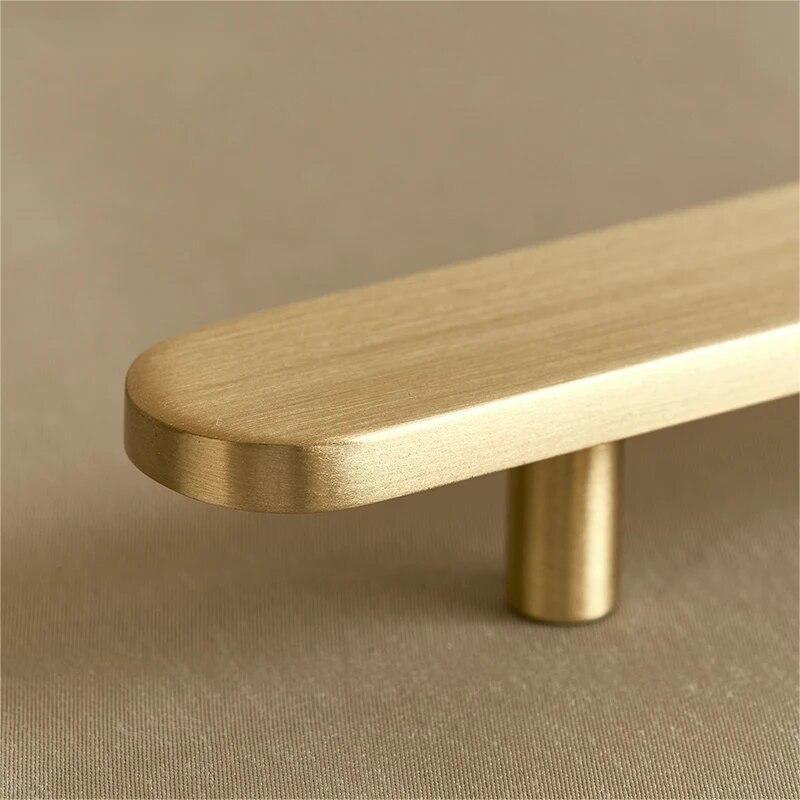 Brushed Brass Modern Gold Kitchen Door Pulls