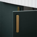 Brushed Brass Modern Gold Kitchen Door Pulls