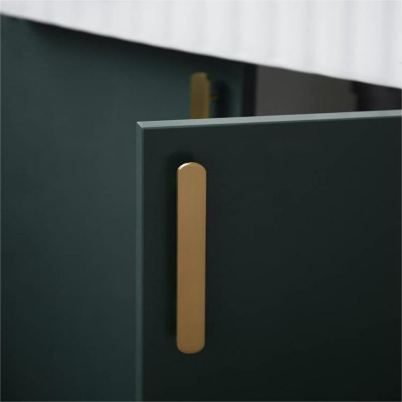 Brushed Brass Modern Gold Kitchen Door Pulls