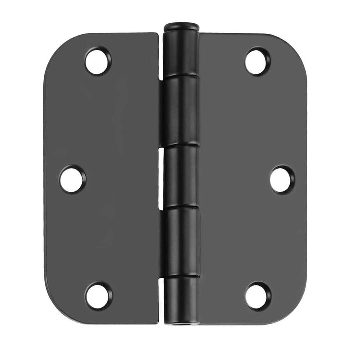 3.5 x 3.5'' Inch Satin Brass Door Hinges with 5/8'' Radius Corners