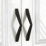 Black Simple American Wardrobe Drawer Handles