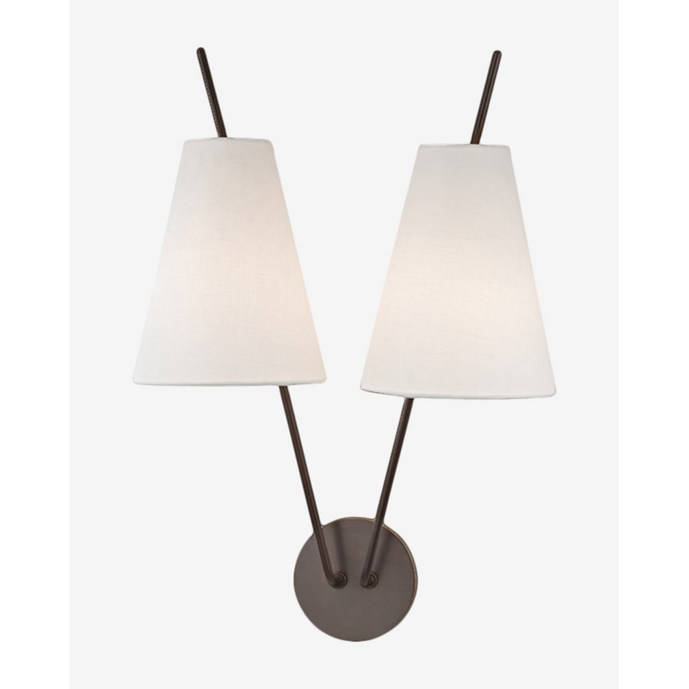 Milan Sconce Italian-modern polished chrome wall light with clean lines and warm directional glow in contemporary living room