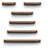 Minimalist Walnut Wood Cabinet Pulls