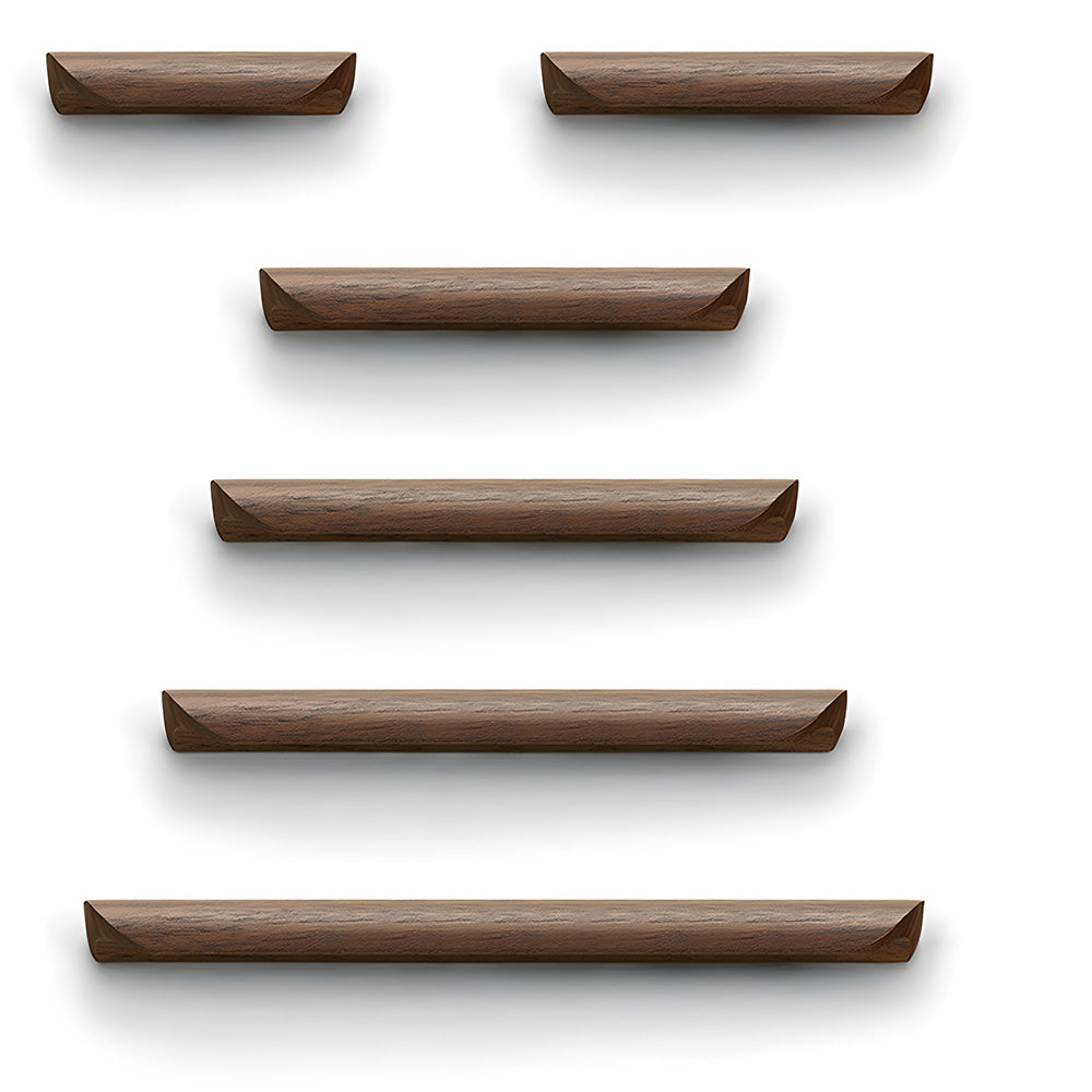 Minimalist Walnut Wood Cabinet Pulls