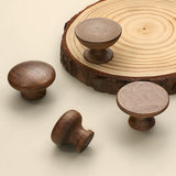 Minimalist Walnut Wood Cabinet Pulls