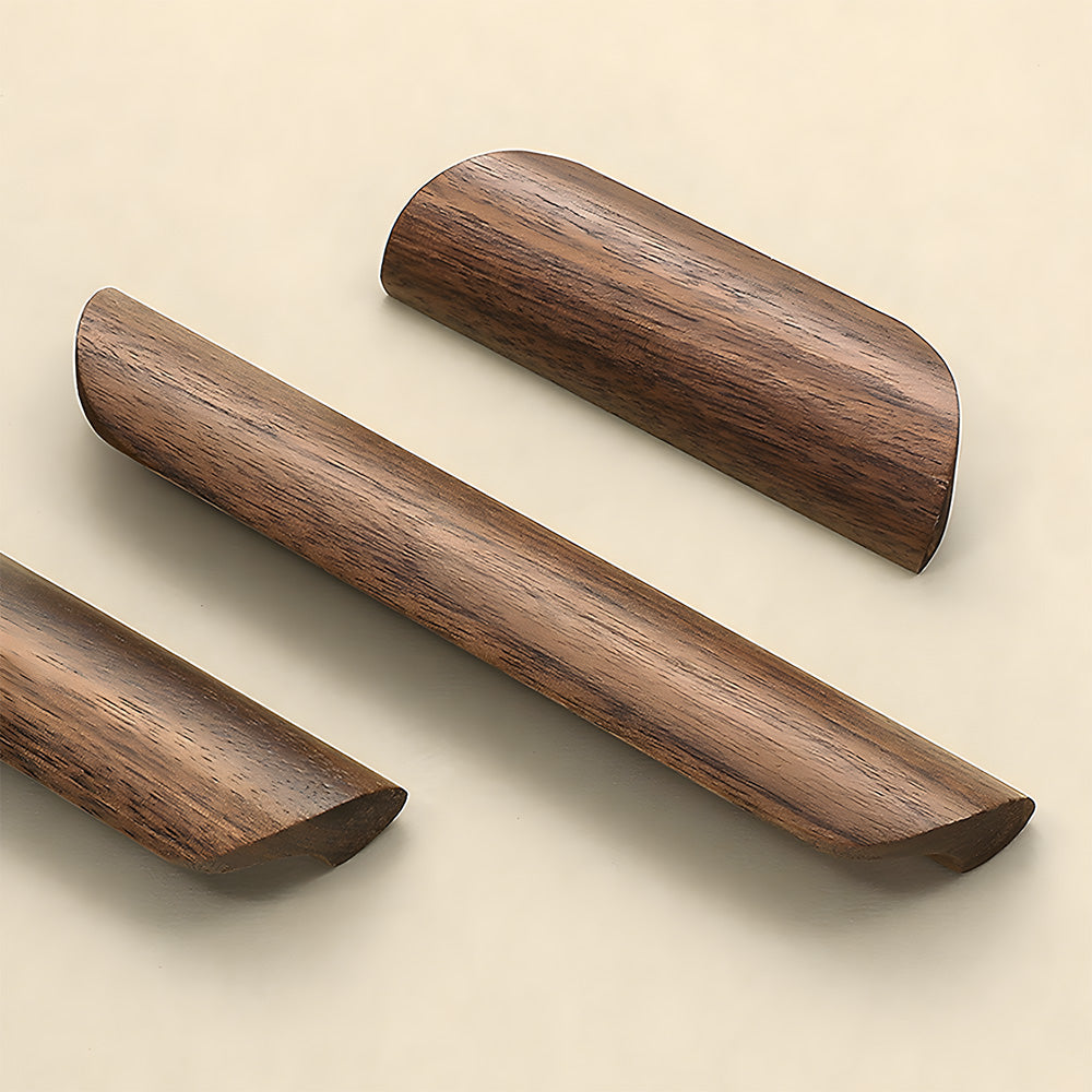 Minimalist Walnut Wood Cabinet Pulls