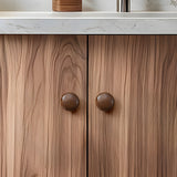 Minimalist Walnut Wood Cabinet Pulls