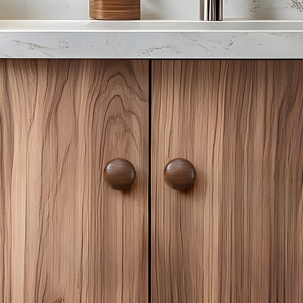Minimalist Walnut Wood Cabinet Pulls