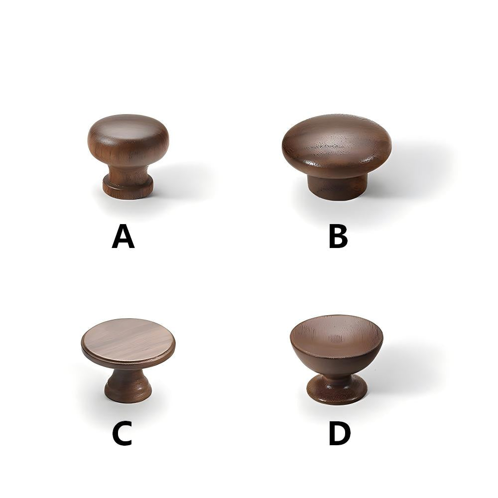 Minimalist Walnut Wood Cabinet Pulls