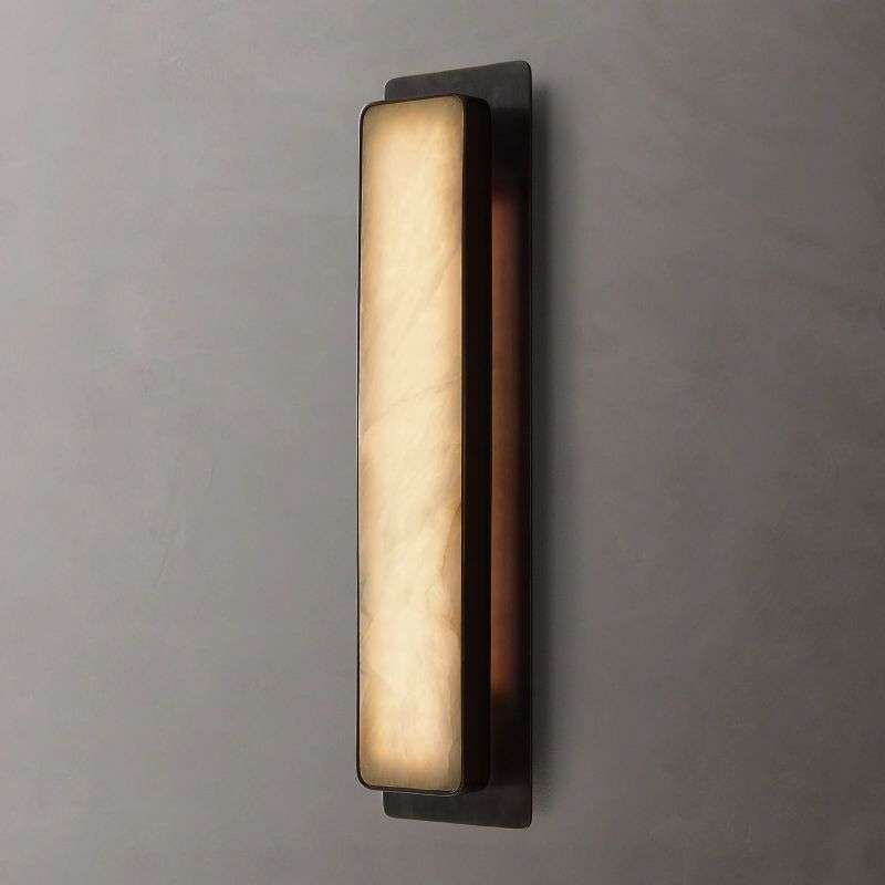 Montreux Alabaster Sconce - Modern Stone Wall Light – view 7