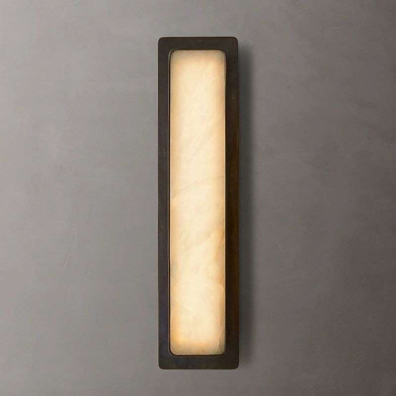 Montreux Alabaster Sconce - Modern Stone Wall Light – view 8