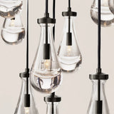 Modern Raindrop Crystal Rectangular Chandelier