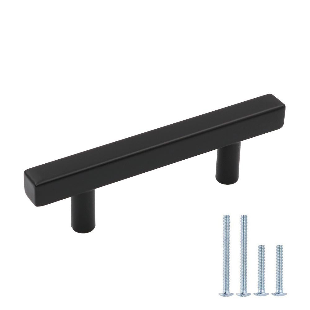 Square Black Drawer Pulls Black Cabinet Hardware Kitchen